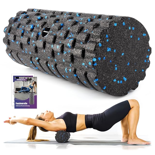 nooncrazy 3D-strukturierte Faszienrolle mit erhabenen Massagezonen