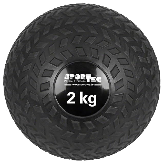 Sport-Tec schwarzer Slam Ball, 23 cm Durchmesser, 2 kg