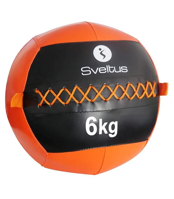 sveltus oranger Wall Ball, 35 cm Durchmesser, 6 kg, mit Schnürung