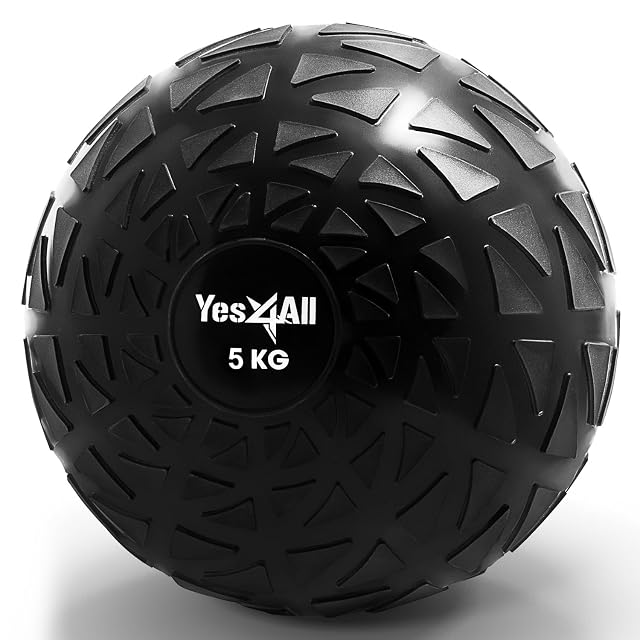 Yes4All schwarzer 5-kg-Slam-Ball