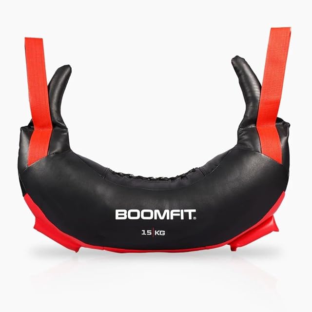 BOOMFIT Bulgarian Bag in Hufeisenform mit vier verstärkten Griffen, 15 kg