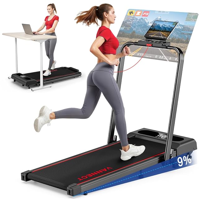 vannect X390 klappbares Laufband mit LED-Anzeige und magnetischer Fernbedienung